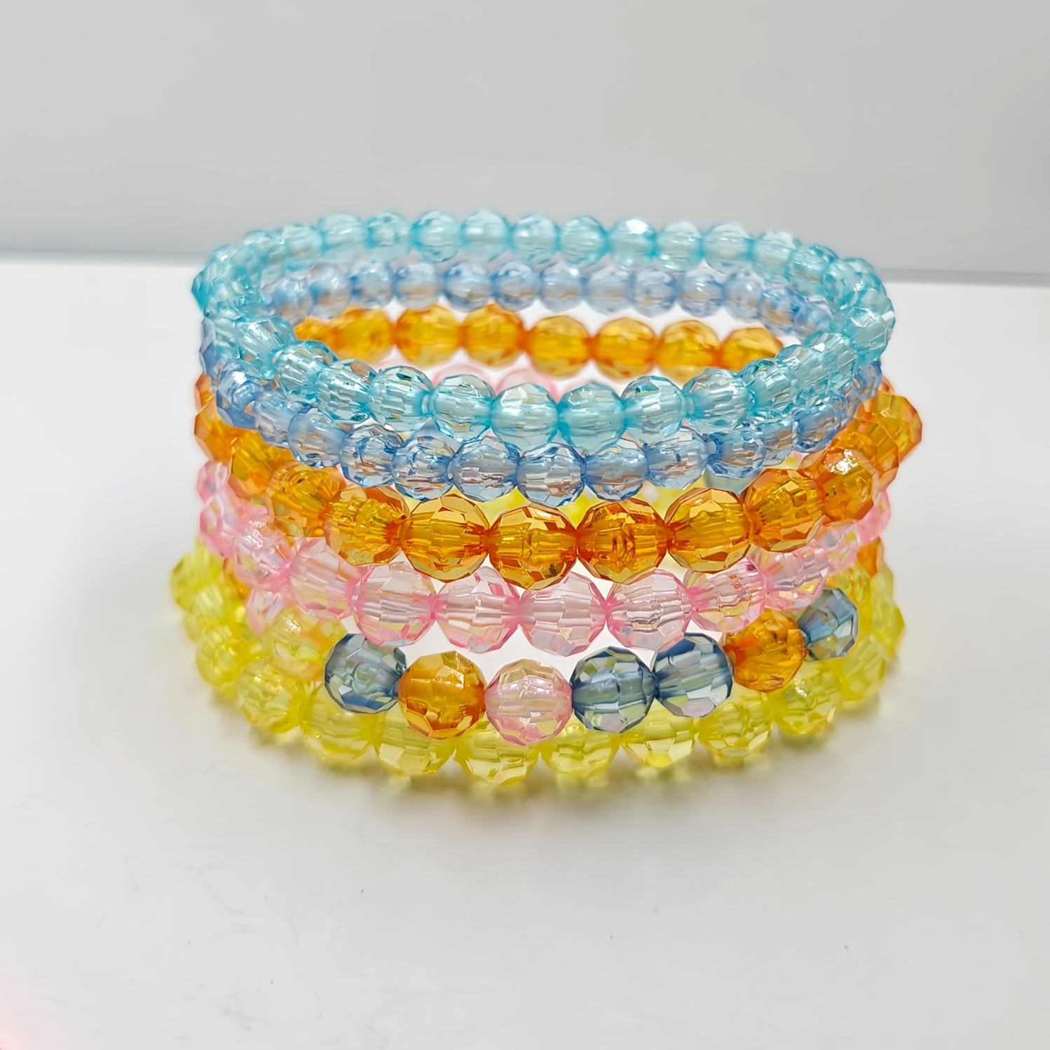 12pc Colorful Beaded Bracelet Set for Women